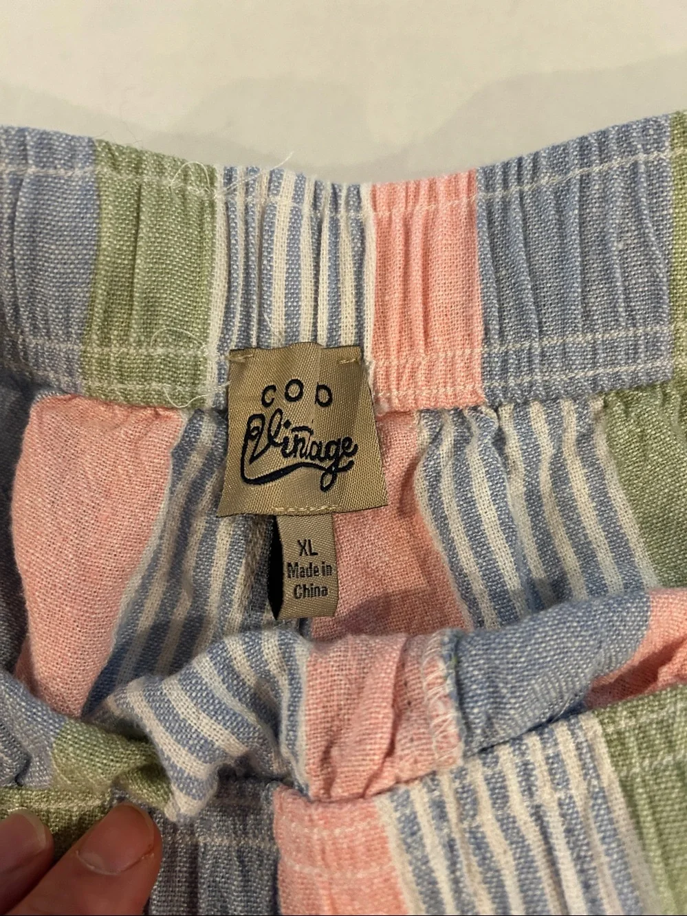 Como Vintage linen blend shorts set size XL - Picture 6 of 9